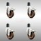 Service Caster 4 Inch 316SS High Temp Glass Filled Nylon 1-7/8 Inch Stem Caster Set Lock Brake SCC-SS316TTLEX20S414-GFNSHT-178-4 - alternate 1